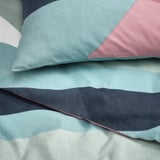 SVALSTJÄRTAR Duvet cover and 2 pillowcases, multicolour, 240x220/50x80 cm