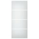 Option: SVARTISDAL 4 panels for sliding door frame, white paper effect, 100x236 cm