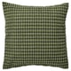 A SVARTPOPPEL cushion cover in green. Its square-shaped with a raised dot pattern and made of recycled polyester.