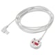 Option: SYMFONISK Power supply cord, textile/white, 3.5 m