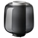 SYMFONISK Shade for speaker lamp base, glass/black