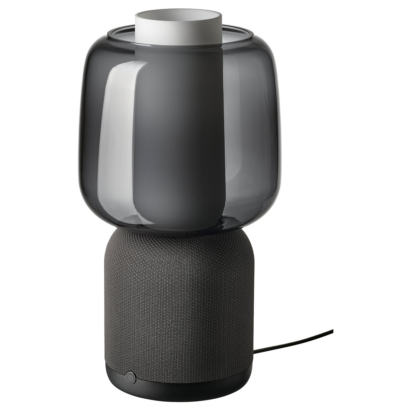 SYMFONISK speaker lamp w Wi-Fi, glass shade, black - IKEA