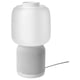 SYMFONISK Speaker lamp w Wi-Fi, glass shade, white