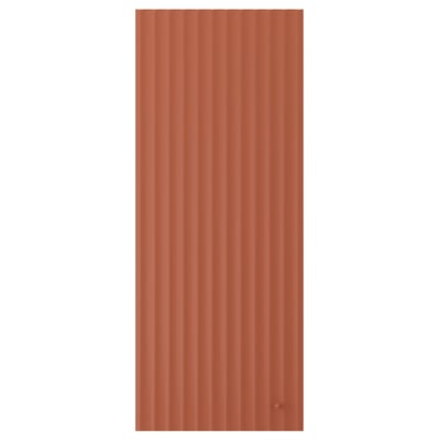 TERRSJÖ Door, red-brown wave pattern, 40x100 cm
