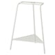 TILLSLAG stand: white, metal, triangular base, adjustable height.