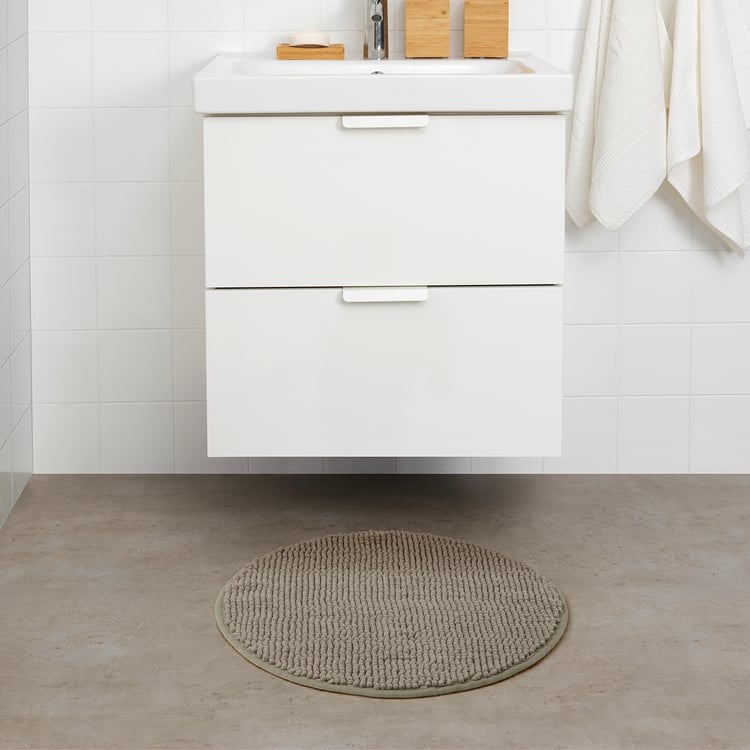 TOFTBO bath mat, dark beige, 55 cm IKEA