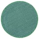 TOFTBO, a round green bath mat with soft blue dots. Made from recycled polyester, it is quick-drying and machine washable.
