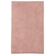 A TOFTBO bath mat in beige. Its rectangular, plush, and made of recycled polyester.