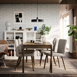 TONSTAD Table, brown stained oak veneer, 150x80 cm