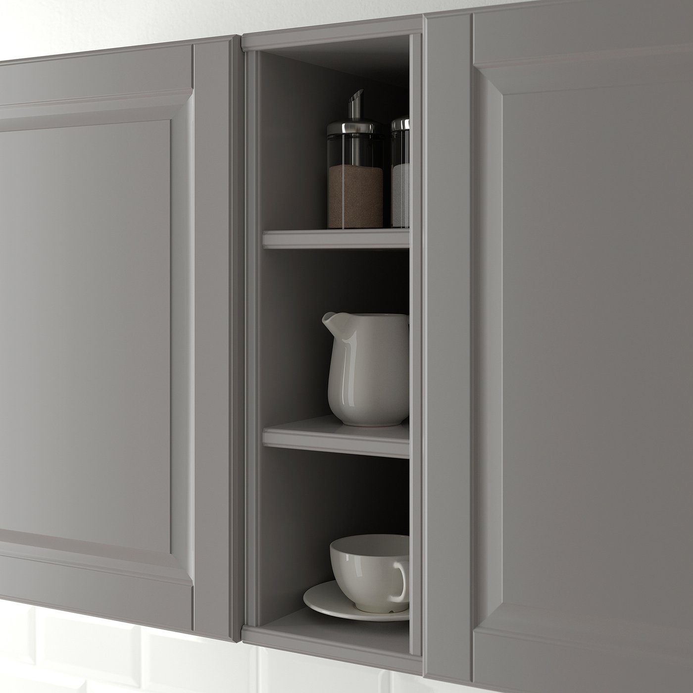 TORNVIKEN open cabinet, grey, 20x37x60 cm - IKEA