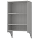 TORNVIKEN grey 3-shelf wall unit, wooden, rectangular, minimalist design.