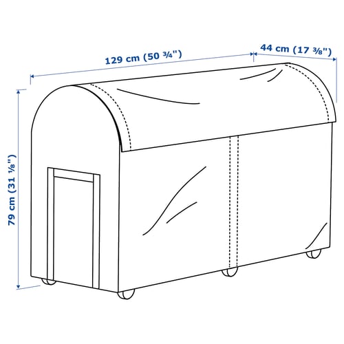 Illustration with measurements for the product: TOSTERÖ.