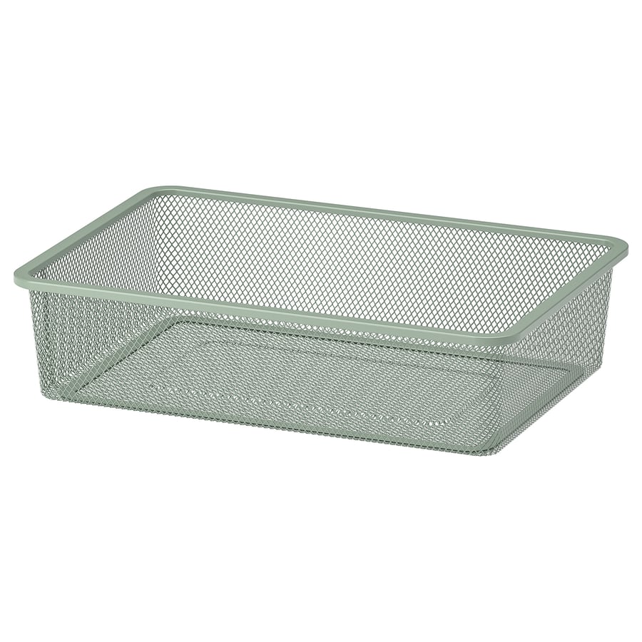 TROFAST mesh storage box, light greengrey, 42x30x10 cm IKEA