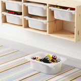 TROFAST Wall storage, light white stained pine/white, 93x21x30 cm