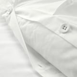 TRUBBTÅG Duvet cover and 2 pillowcases, white, 240x220/50x80 cm