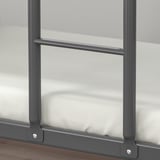 TUFFING Bunk bed frame, dark grey, 90x200 cm