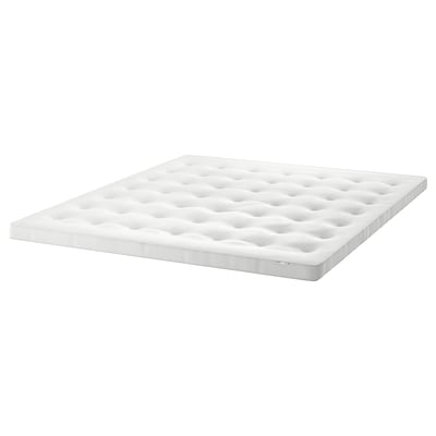 TUSTNA Mattress pad, white, 160x200 cm