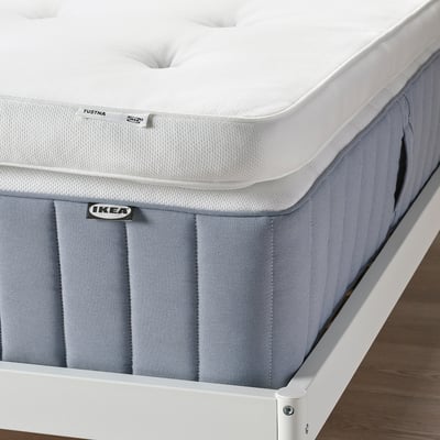 TUSTNA Mattress pad, white, 160x200 cm