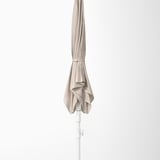 TVETÖ Parasol, tilting/grey-beige white, 180x145 cm
