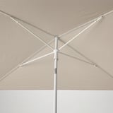 TVETÖ Parasol, tilting/grey-beige white, 180x145 cm