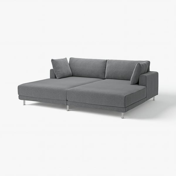 UPPÅKRA grey l-shaped sectional sofa, modern design with plush cushions.