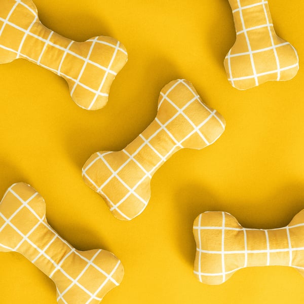 UTSÅDD Soft toy for dog, yellow