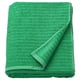 Bright green VÅGSJÖN towel, folded neatly, showcasing soft, textured terry cloth, pure cotton material.