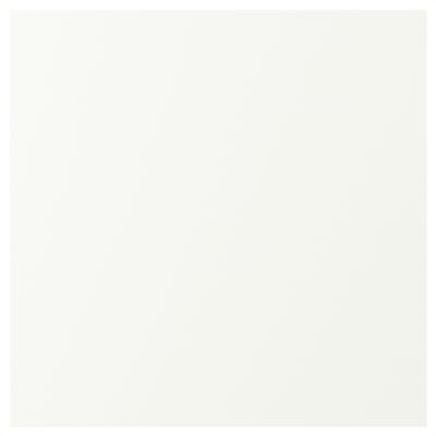 White kitchen cabinet with simple design, smooth surface, left/right mount option, 25-year warranty, resistant to moisture and stains.