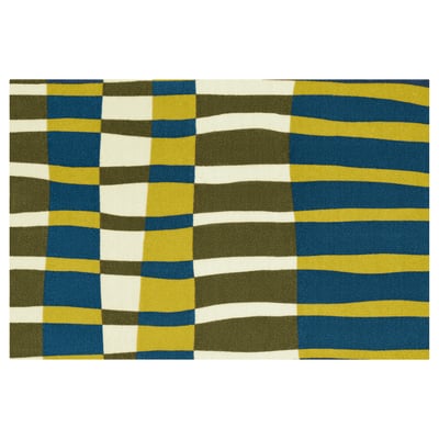 VALVBRO Door mat, multicolour/stripe, 60x90 cm