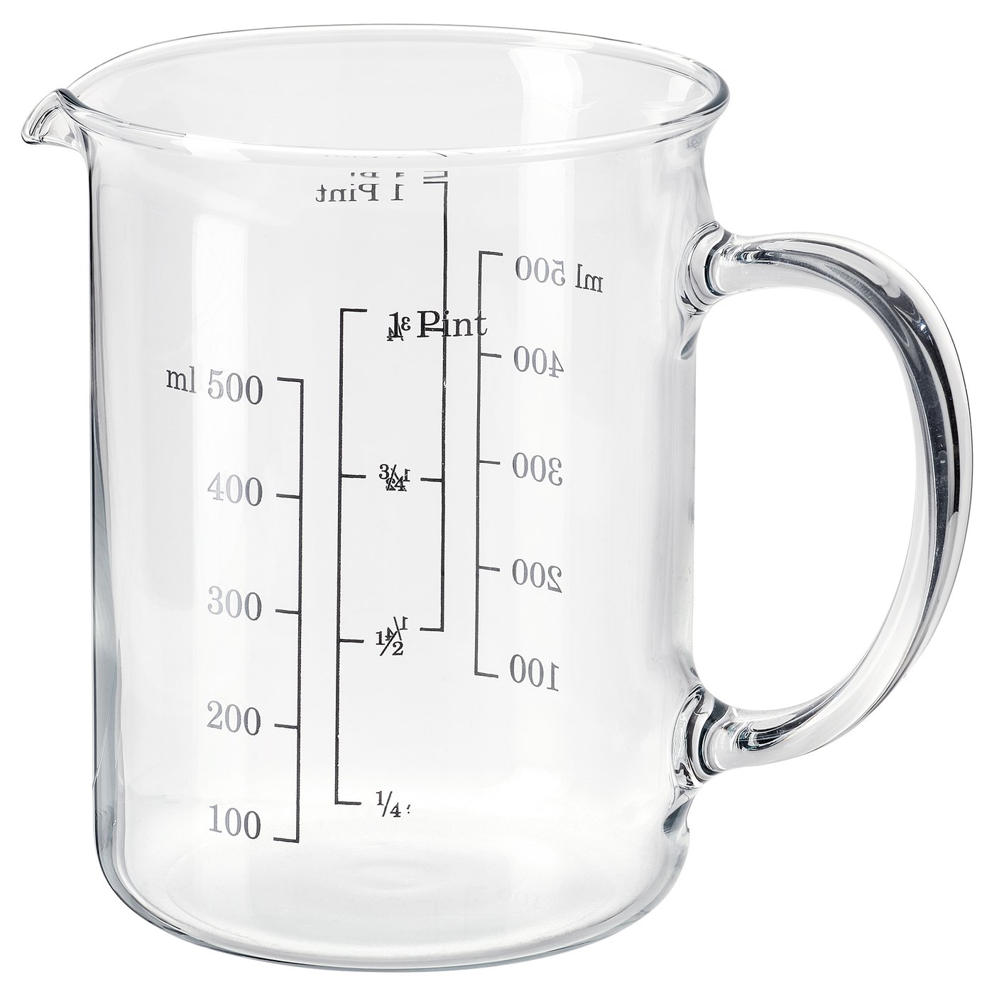 VARDAGEN measuring jug, glass, 0.5 l IKEA