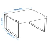 VARIERA Shelf insert, white, 45.5x29x16 cm