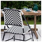 VASSHOLMEN Chair, in/outdoor, black/white