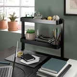 VATTENKAR Desktop shelf, black, 49x15 cm