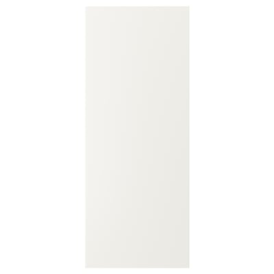 VEDDINGE white kitchen door, rectangular, smooth finish.