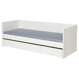 VIHALS Day-bed with storage/1 mattress, white/Ågotnes firm, 80x200 cm