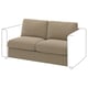 VIMLE 2-seat section, Johanneshov brown-beige