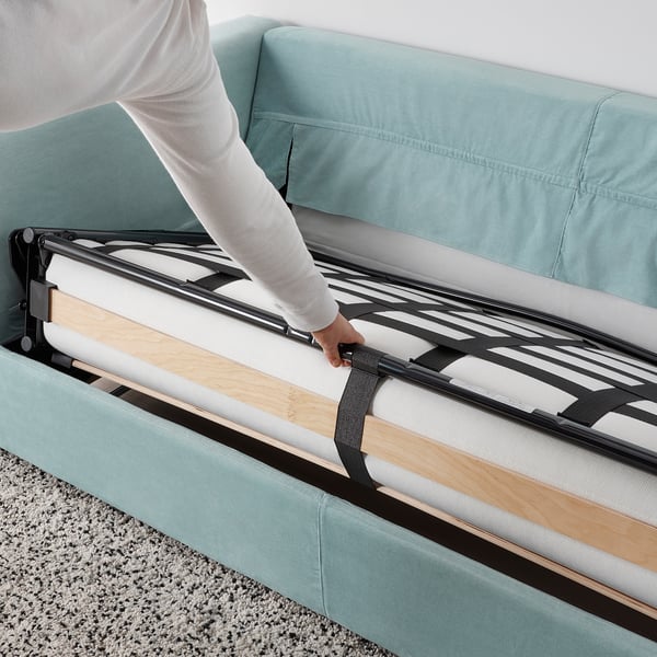 VIMLE 2-seat sofa-bed, Saxemara light blue