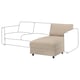 VIMLE Chaise longue section, Kelinge beige
