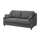 VINLIDEN grey sofa with soft cushions, modern minimalist design, easy assembly.