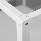VITARNA Four-poster bed frame, white/Luröy, 140x200 cm