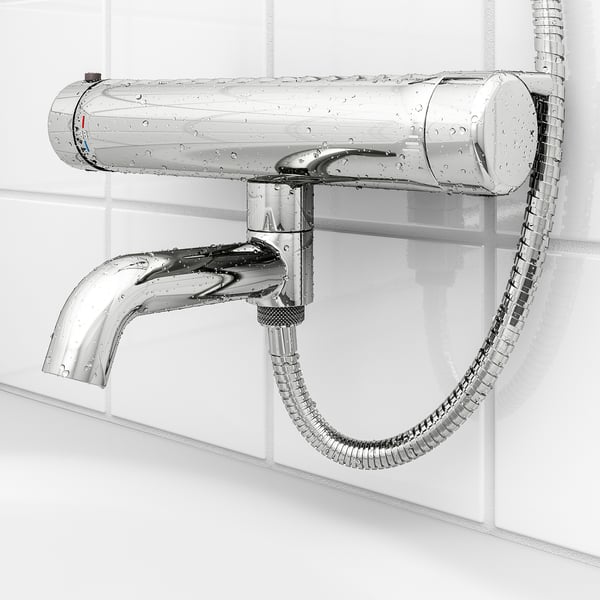 VOXNAN Thermostatic bath/shower mixer, chrome-plated, 150 mm