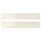 VOXTORP Drawer front, high-gloss light beige, 60x10 cm