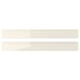 VOXTORP Drawer front, high-gloss light beige, 80x10 cm