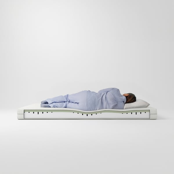ÅBYGDA Foam mattress, firm/white, 90x200 cm