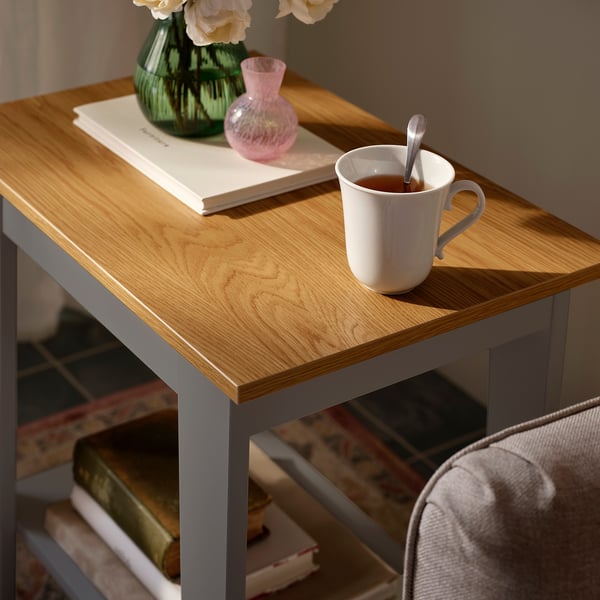 ÄMMARYD Side table, gray, 59x40 cm