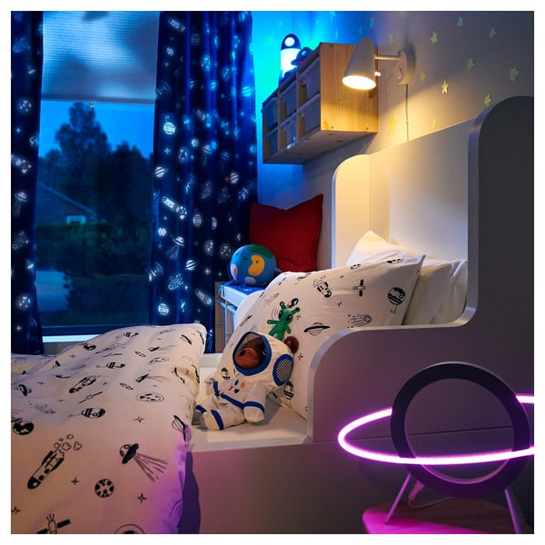 AFTONSPARV LED decorative light, planet shape multicolor