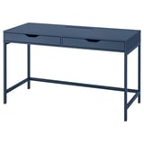ALEX Desk, black-blue, 132x58 cm