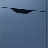 ALEX Drawer unit on casters, black-blue/black, 36x50 cm