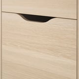 ALEX Drawer unit on casters, white stained oak effect/black, 36x50 cm