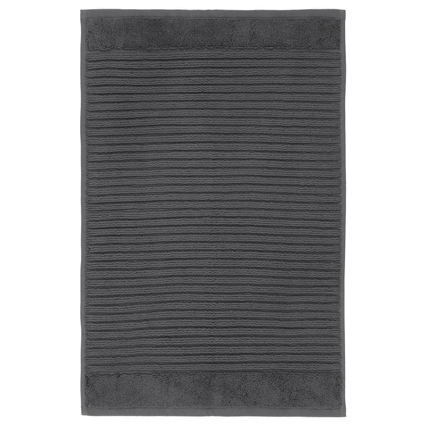 ALSTERN Bath mat, dark gray, 40x60 cm